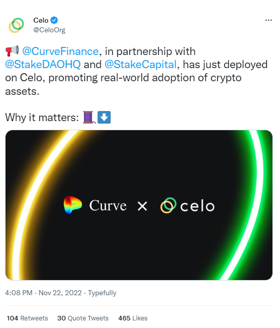 Celo Tweet
