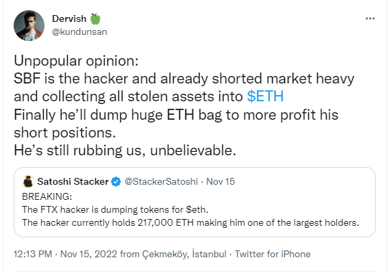 Dervish Tweet