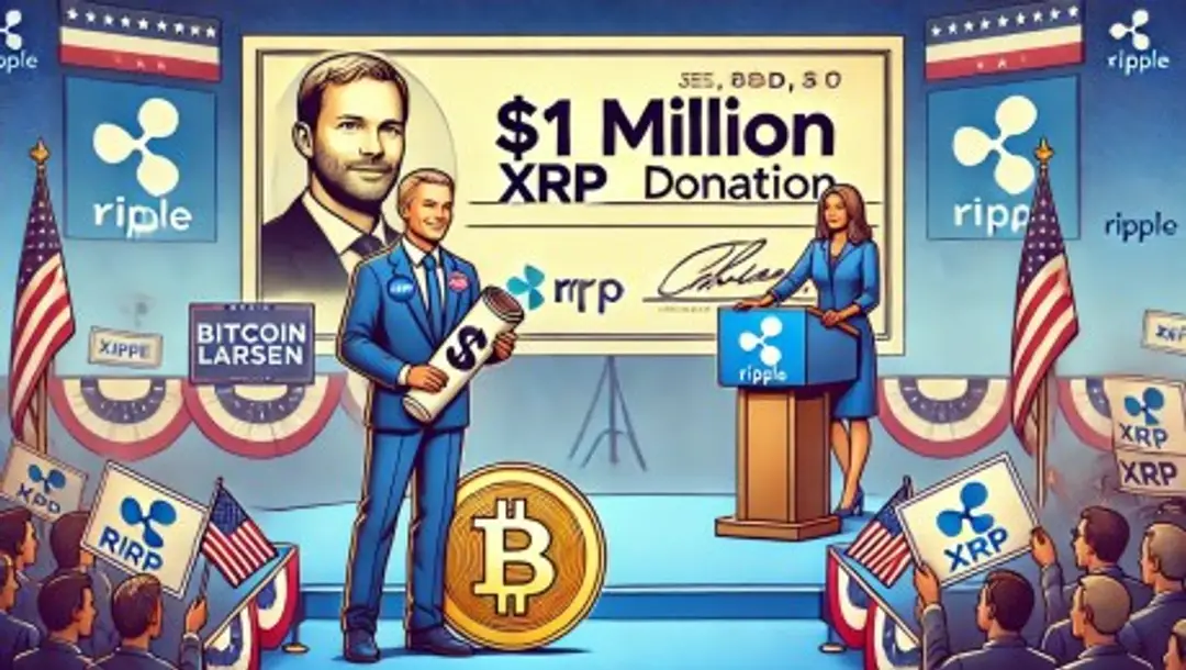 Photo of Ripple Co-Founder Chris Larsen Sends $1 Million XRP Donation To Kamala Harris