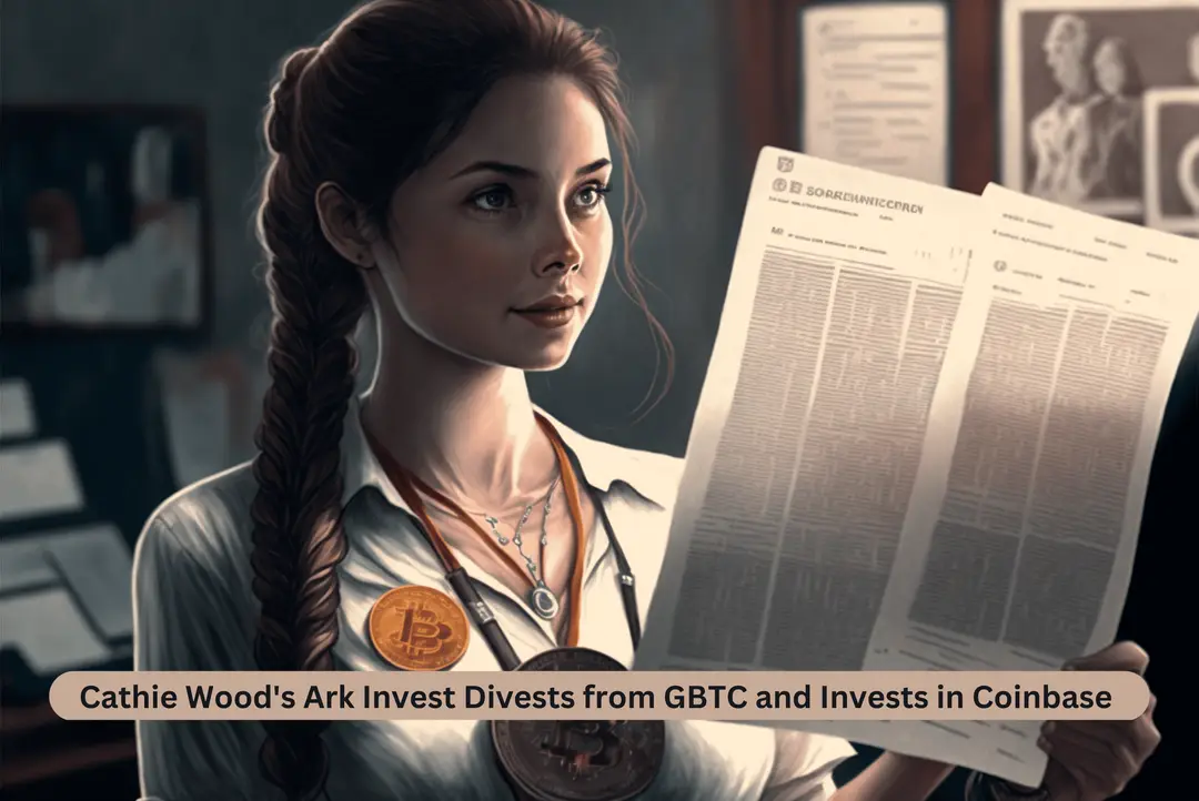 Cathie Wood, Ark investment, GBTC, COIN shares, Bitcoin 