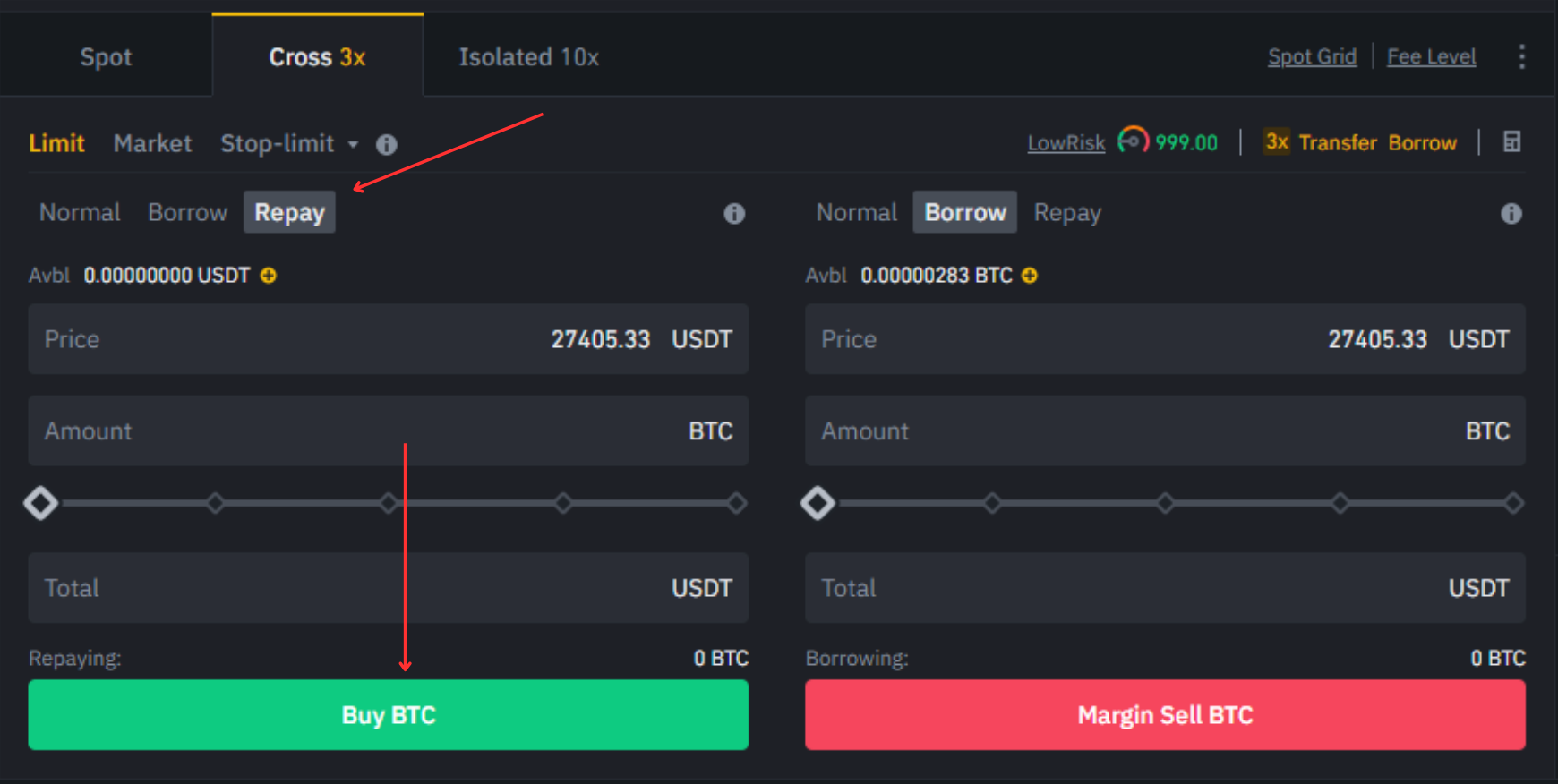 How to short crypto on Binance with margin trading Step 5